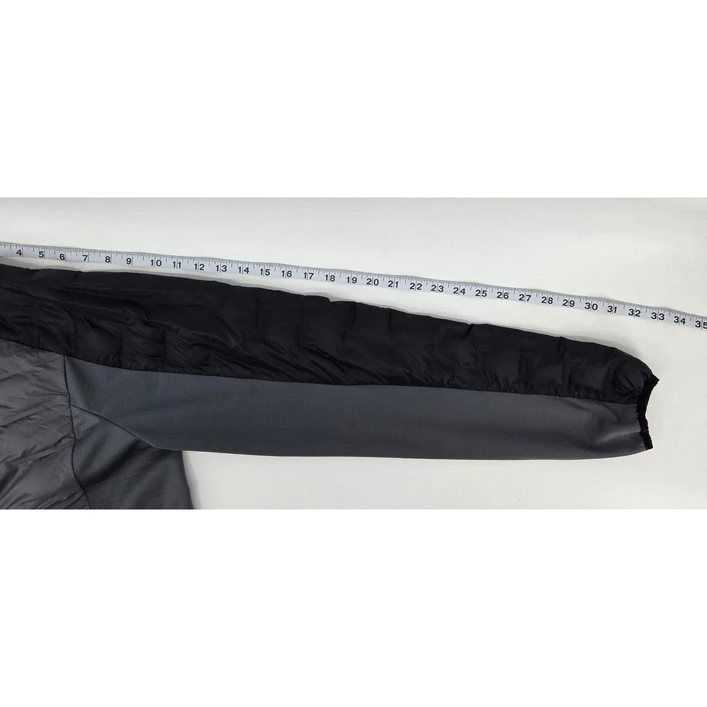 Gerry Men's Medium Hooded Jacket Gray‎ Black Lightweight Full Zip